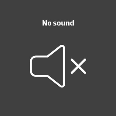 no sound in hearing aid icon